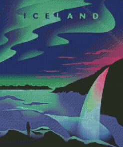 Wonders Of Iceland Poster Diamond Painting