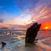 Wreck Of Helvetia Worms Head Diamond Painting