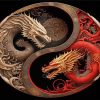 Yin Yang Dragons Diamond Painting