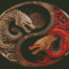 Yin Yang Dragons Diamond Painting