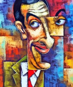 Abstract Mr Bean Diamond Painting