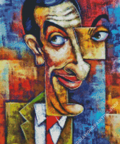 Abstract Mr Bean Diamond Painting