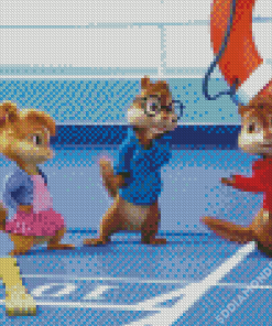 Alvin And The Chipmunks Animation Diamond Painting