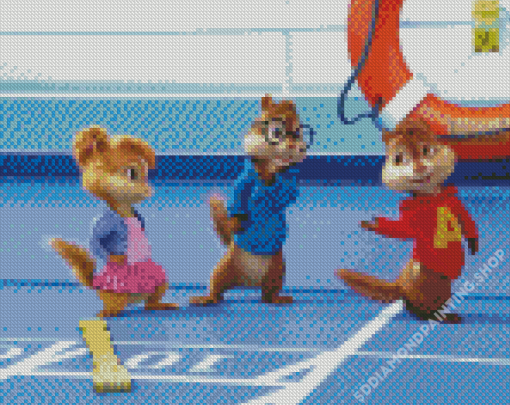 Alvin And The Chipmunks Animation Diamond Painting