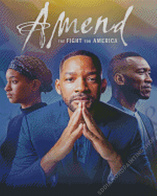 Amend The Fight For America Poster Diamond Painting