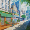 Anime Street City Diamond Painting