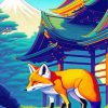 Asian Red Fox Diamond Painting