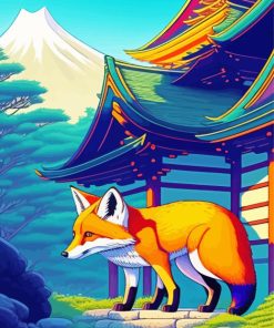 Asian Red Fox Diamond Painting