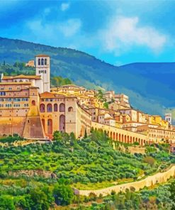 Assisi Italian Town Diamond Painting