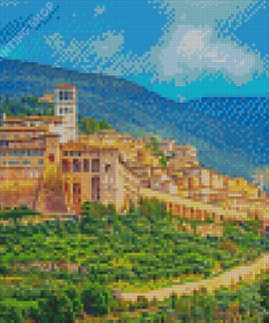 Assisi Italian Town Diamond Painting