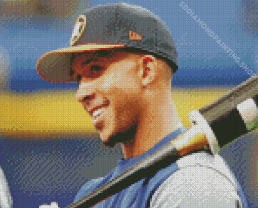 Astros Michael Brantley Player Diamond Painting