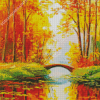 Autumn Bridge Diamond Painting