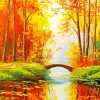 Autumn Bridge Diamond Painting