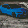 Bmw M4 Blue Car Diamond Painting