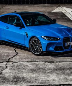 Bmw M4 Blue Car Diamond Painting