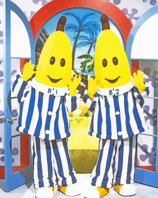 Bananas In Pajamas Animated Tv Serie Diamond Painting