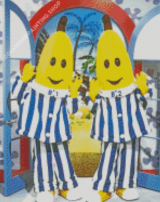 Bananas In Pajamas Animated Tv Serie Diamond Painting