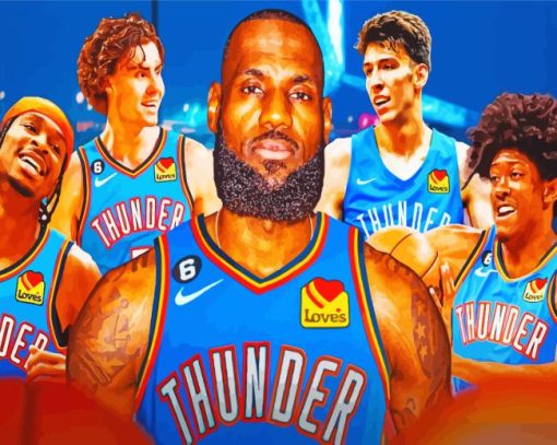 Basketball Players Okc Thunder Diamond Painting