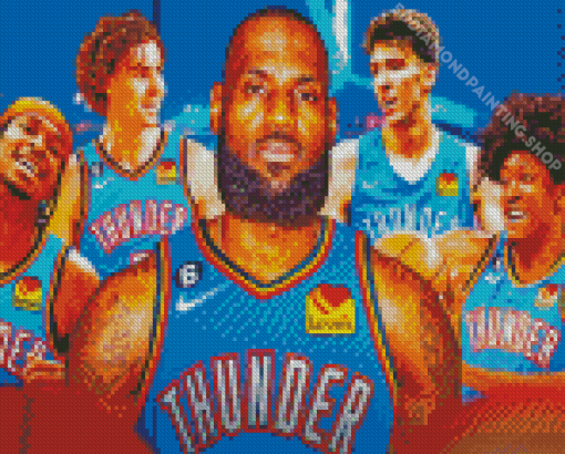 Basketball Players Okc Thunder Diamond Painting