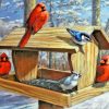 Bird Feeder Diamond Painting