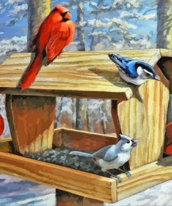 Bird Feeder Diamond Painting