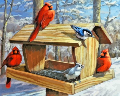 Bird Feeder Diamond Painting