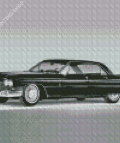 Black And White Cadillac 1959 Diamond Painting