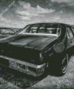 Black And White Holden HQ Kingswood Diamond Painting