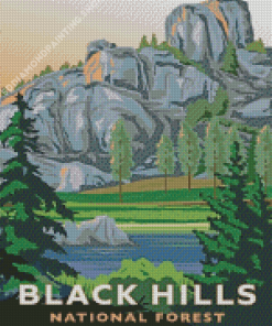 Black Hills National Forest Poster Diamond Painting