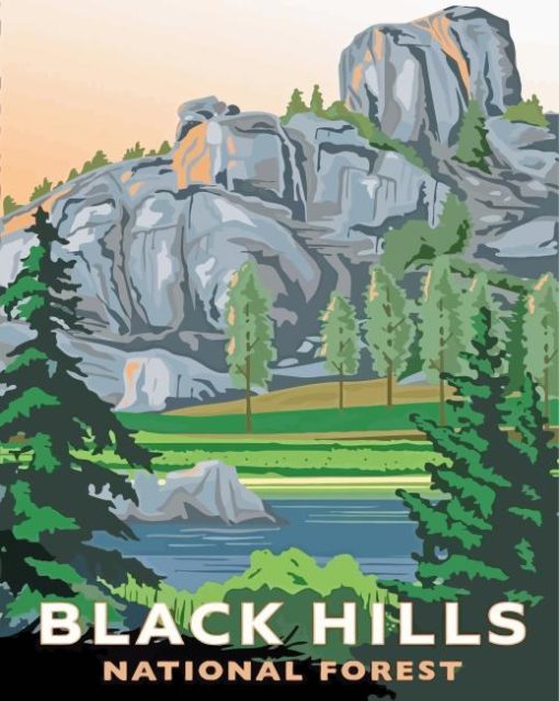 Black Hills National Forest Poster Diamond Painting