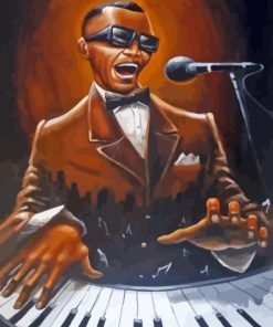 Black Man At Piano Diamond Painting