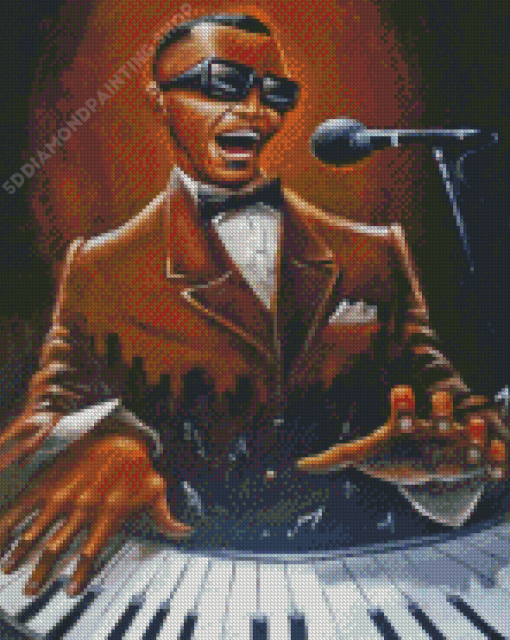 Black Man At Piano Diamond Painting