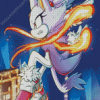 Blaze The Cat Diamond Painting