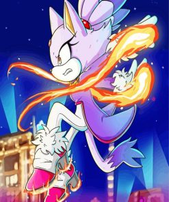 Blaze The Cat Diamond Painting