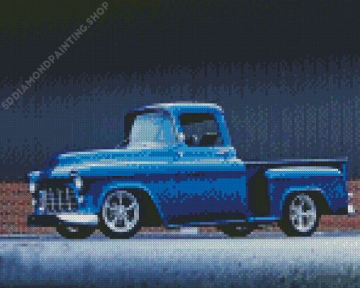 Blue Chevy Diamond Painting