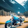 Blue Motorcycle Diamond Painting