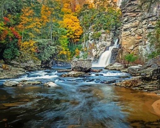 Blue Ridge Linville Falls Diamond Painting