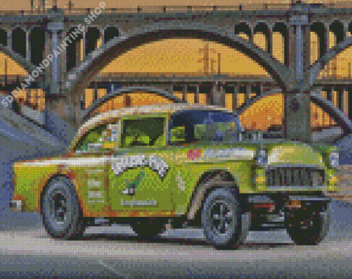 Brendon Vetuskey 55 Chevy Gasser Diamond Painting