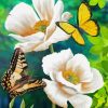 Butterflies And Poppie Diamond Painting