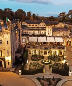 Cabra Castle Kingscourt At Night Diamond Painting