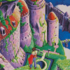 Castle In The Sky Anime Movie Diamond Painting