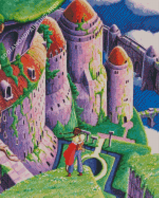 Castle In The Sky Anime Movie Diamond Painting