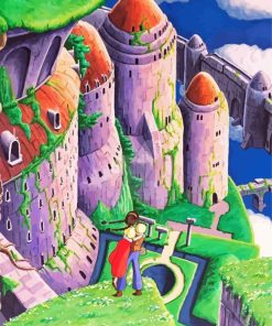 Castle In The Sky Anime Movie Diamond Painting