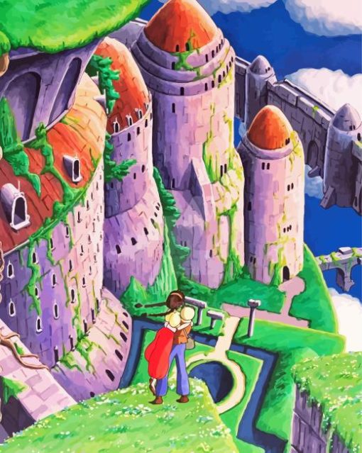 Castle In The Sky Anime Movie Diamond Painting