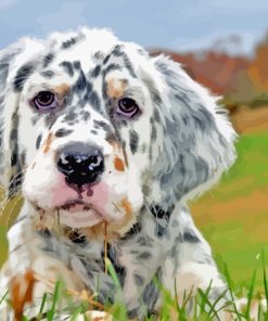 English Setter Puppy Diamond Painting