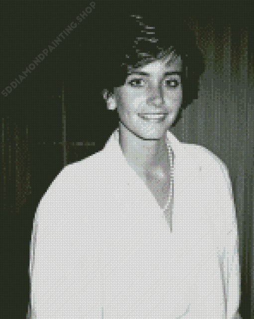 Courteney Bass Cox In Black And White Diamond Painting