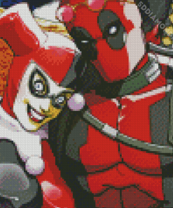 Deadpool And Harley Quinn Couple Diamond Painting