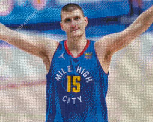 Denver Nuggets Nikola Jokic Diamond Painting