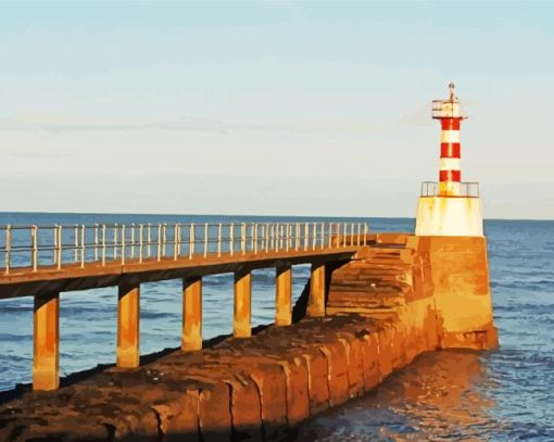 England Warkworth Lighthouse Diamond Painting