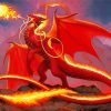 Fantasy Fire Dragon Diamond Painting